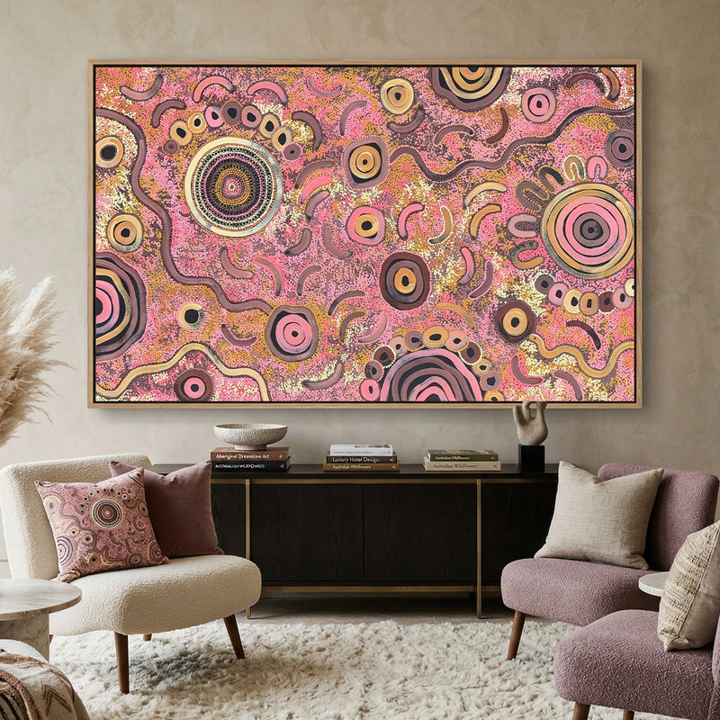 Aboriginal art symbols form a visual language used by Indigenous Australian artists to tell stories about Country, journeys and cultural traditions. This guide explains common Aboriginal art symbols and their meanings.
