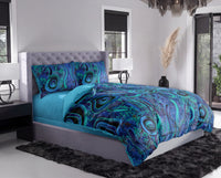 Blue Rain Aboriginal Art Comforter Set
