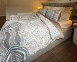 Camping Under the Moonlight Aboriginal Art Comforter Set