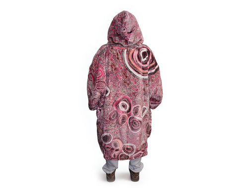 Storytelling (I) Aboriginal Hooded Blanket