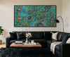 Living on Country Aboriginal art canvas print by Indigenous Australian artist Kelly Taylor
