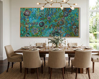 Luxury Indigenous Australian wall art for modern home interiors