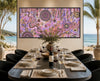 Family Day Out original painting styled in a coastal dining room with ocean views.