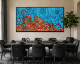 Aboriginal Art Desert meets the Sea Painting