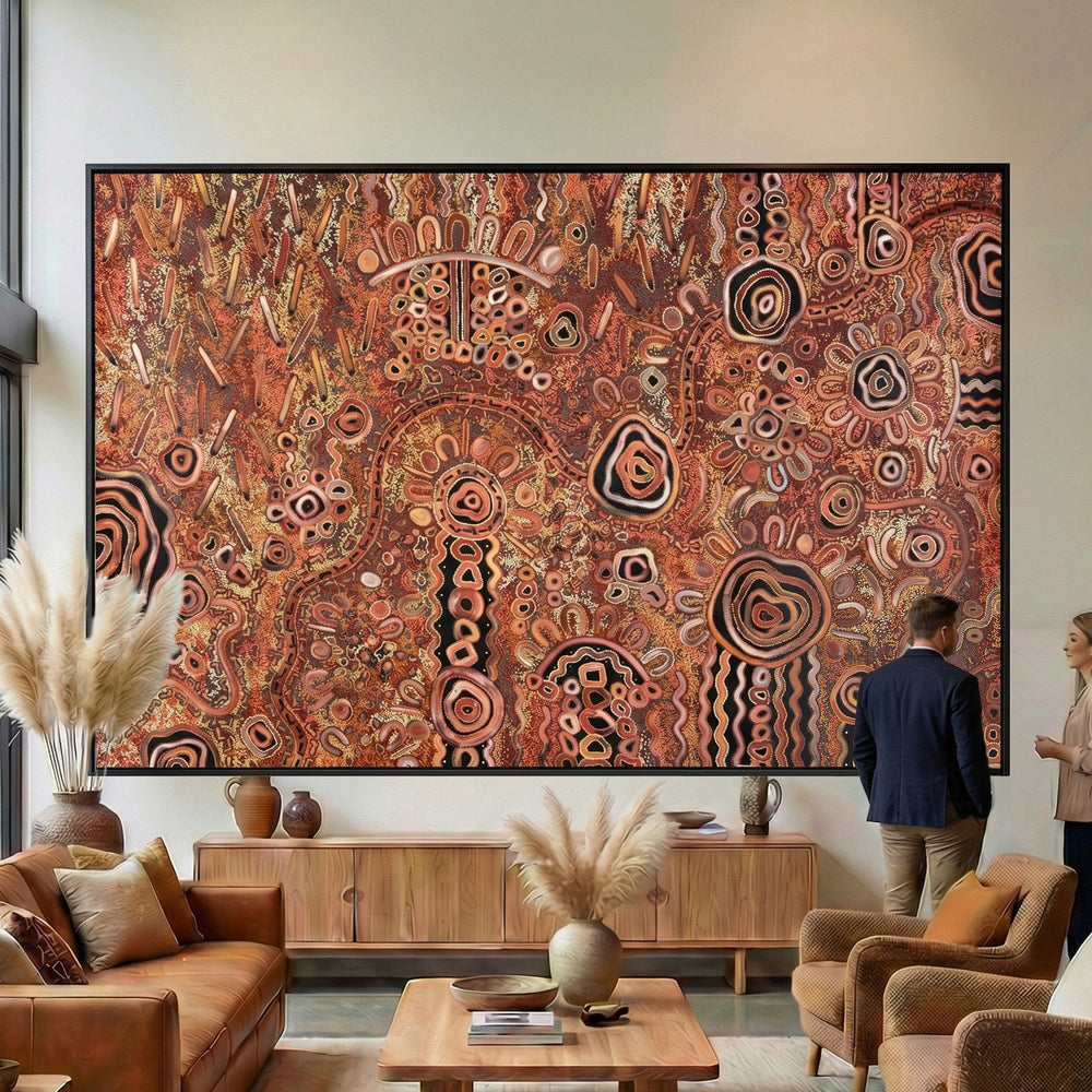 Family, Past & Present – Original Aboriginal Painting