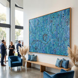 Blue Rain – Original Aboriginal Painting