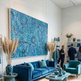 Blue Rain – Original Aboriginal Painting
