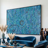 Blue Rain – Original Aboriginal Painting