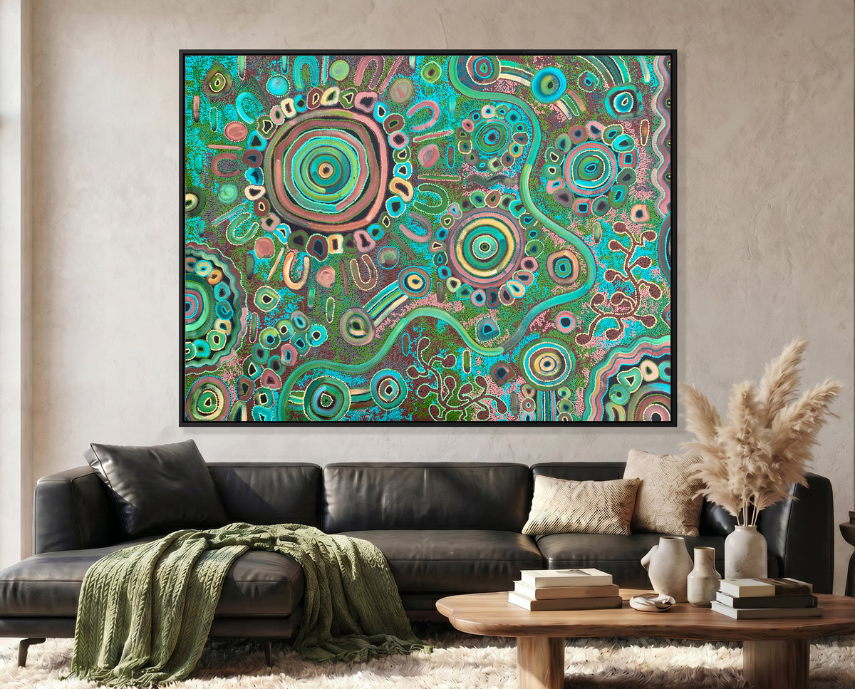 Living on Country Original Aboriginal Painting by Kelly