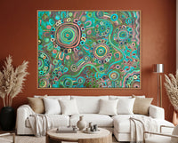 Living on Country Original Aboriginal Painting by Kelly
