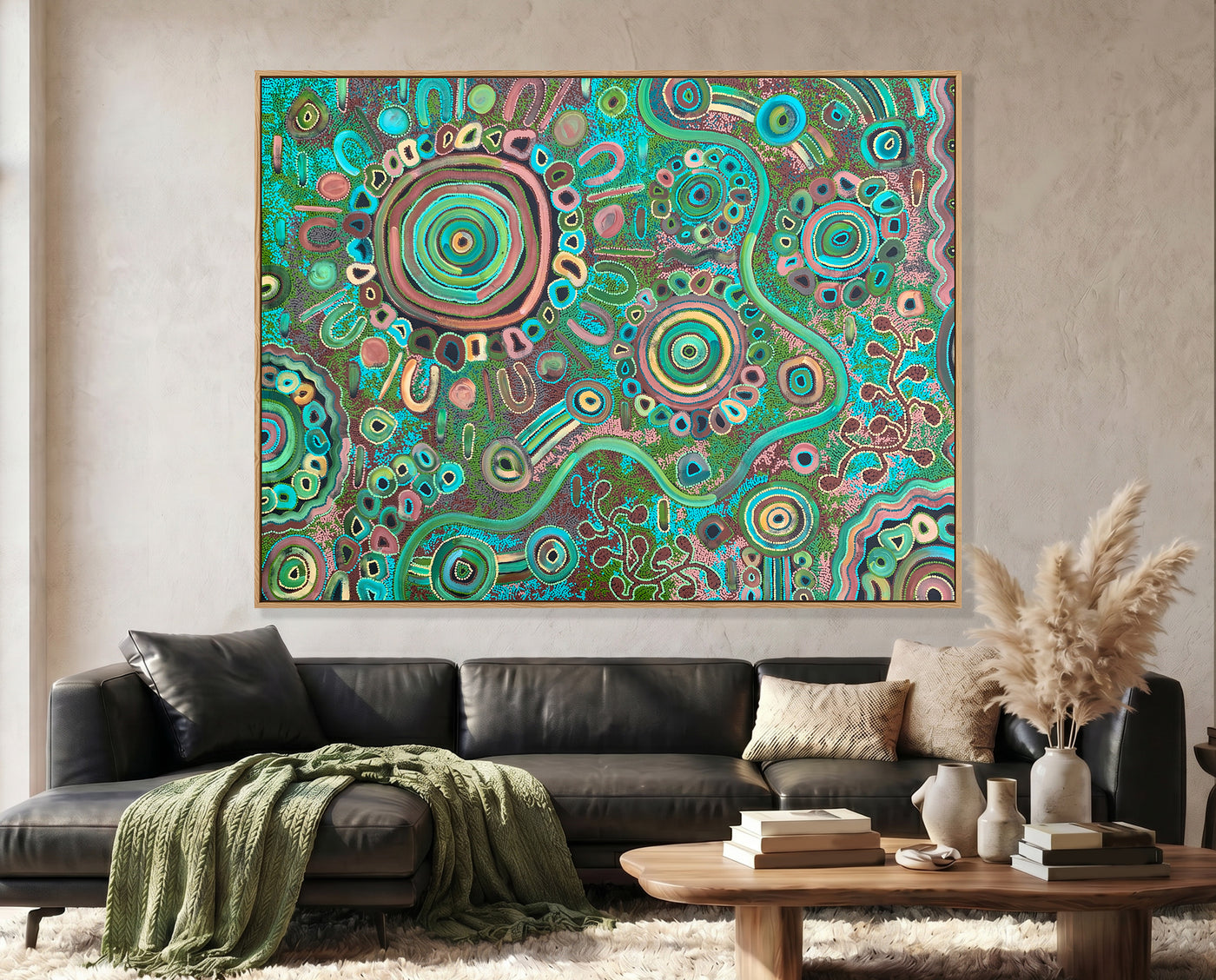 Living on Country Original Aboriginal Painting by Kelly