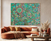 Living on Country Original Aboriginal Painting by Kelly