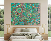 Living on Country Original Aboriginal Painting by Kelly