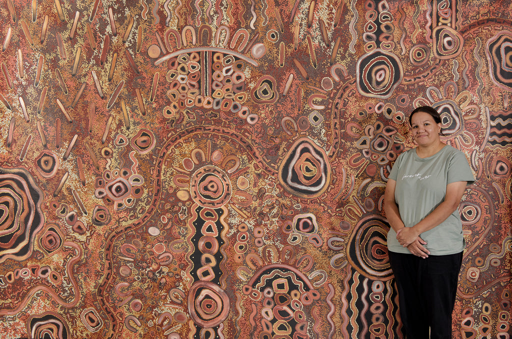 Family, Past & Present – Original Aboriginal Painting
