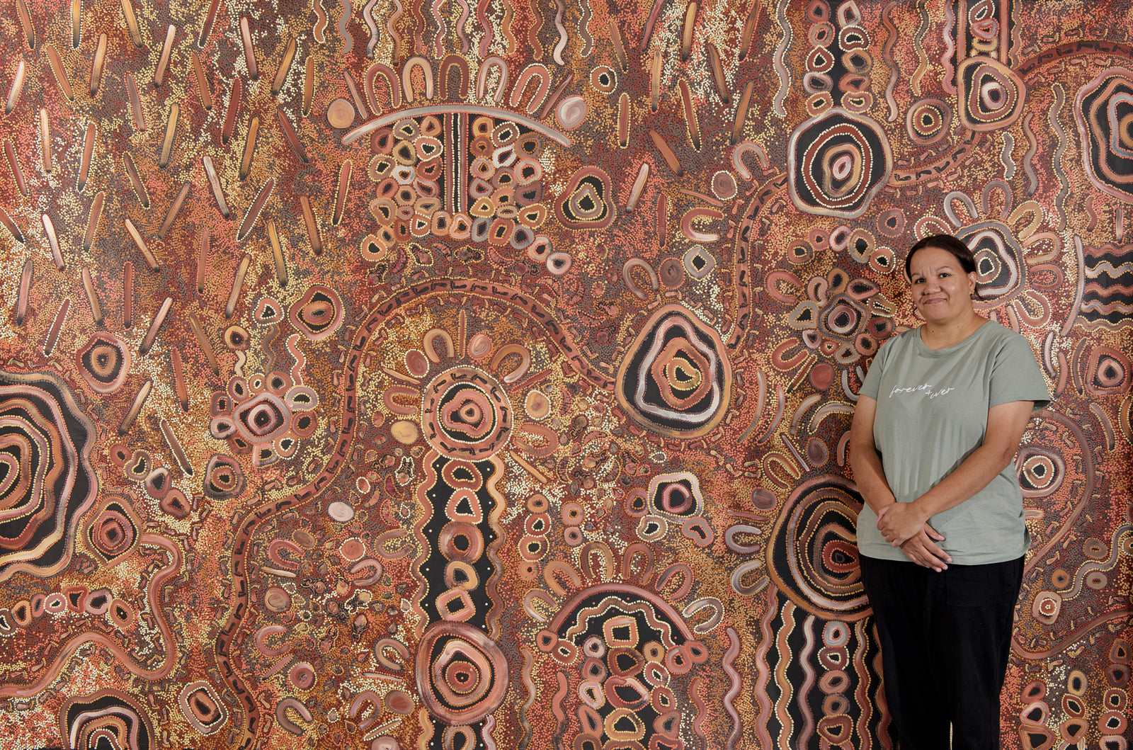 Family, Past & Present – Original Aboriginal Painting