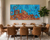 Aboriginal Art Desert meets the Sea Painting
