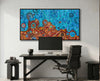 Aboriginal Art Desert meets the Sea Painting by Kelly