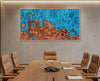 Aboriginal Art Desert meets the Sea Painting by Kelly