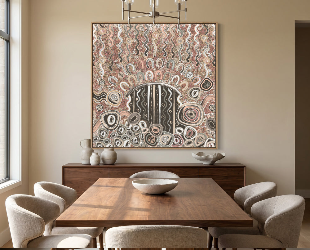 Storytelling – Aboriginal Art Canvas Print by Kelly Taylor