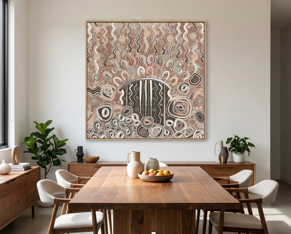Storytelling – Aboriginal Art Canvas Print by Kelly Taylor