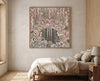 Aboriginal storytelling canvas print for luxury modern interiors