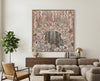 Modern Australian Aboriginal wall art styled in architectural home interior
