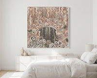 Luxury Aboriginal wall art for modern dining room interior styling
