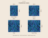 Blue Rain Aboriginal Art Comforter Set