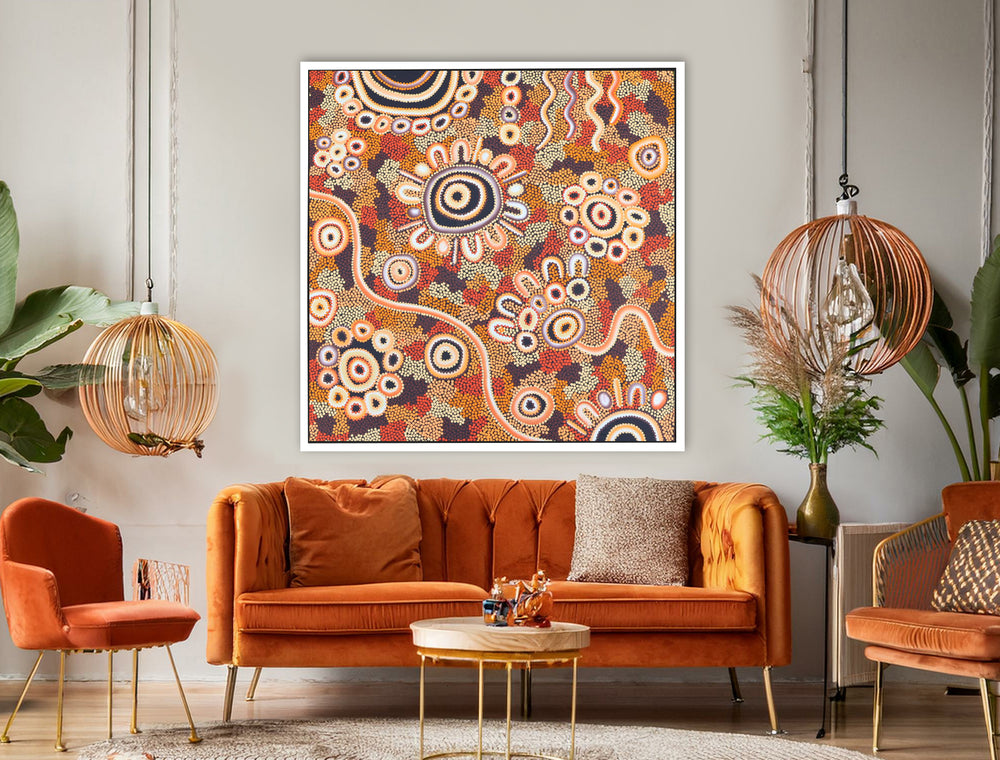 Family Journey original Aboriginal artwork by Kelilah Ware inspired by Wirangu Country near Cedun
