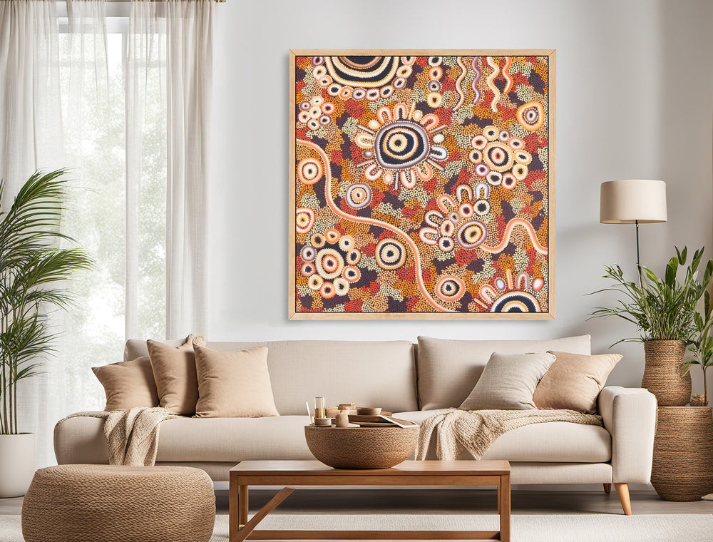 Family Journey original Aboriginal artwork by Kelilah Ware inspired by Wirangu Country near Cedun