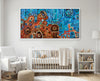 Desert Meets the Sea Aboriginal art print by Kelly Taylor presented in a white float frame