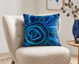 Blue Rain Cushion Cover Velvet Cushion Cover | 45 × 45 cm