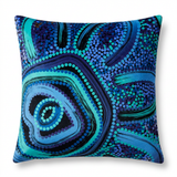Blue Rain Cushion Cover Velvet Cushion Cover | 45 × 45 cm