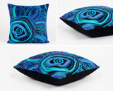 Blue Rain Cushion Cover Velvet Cushion Cover | 45 × 45 cm