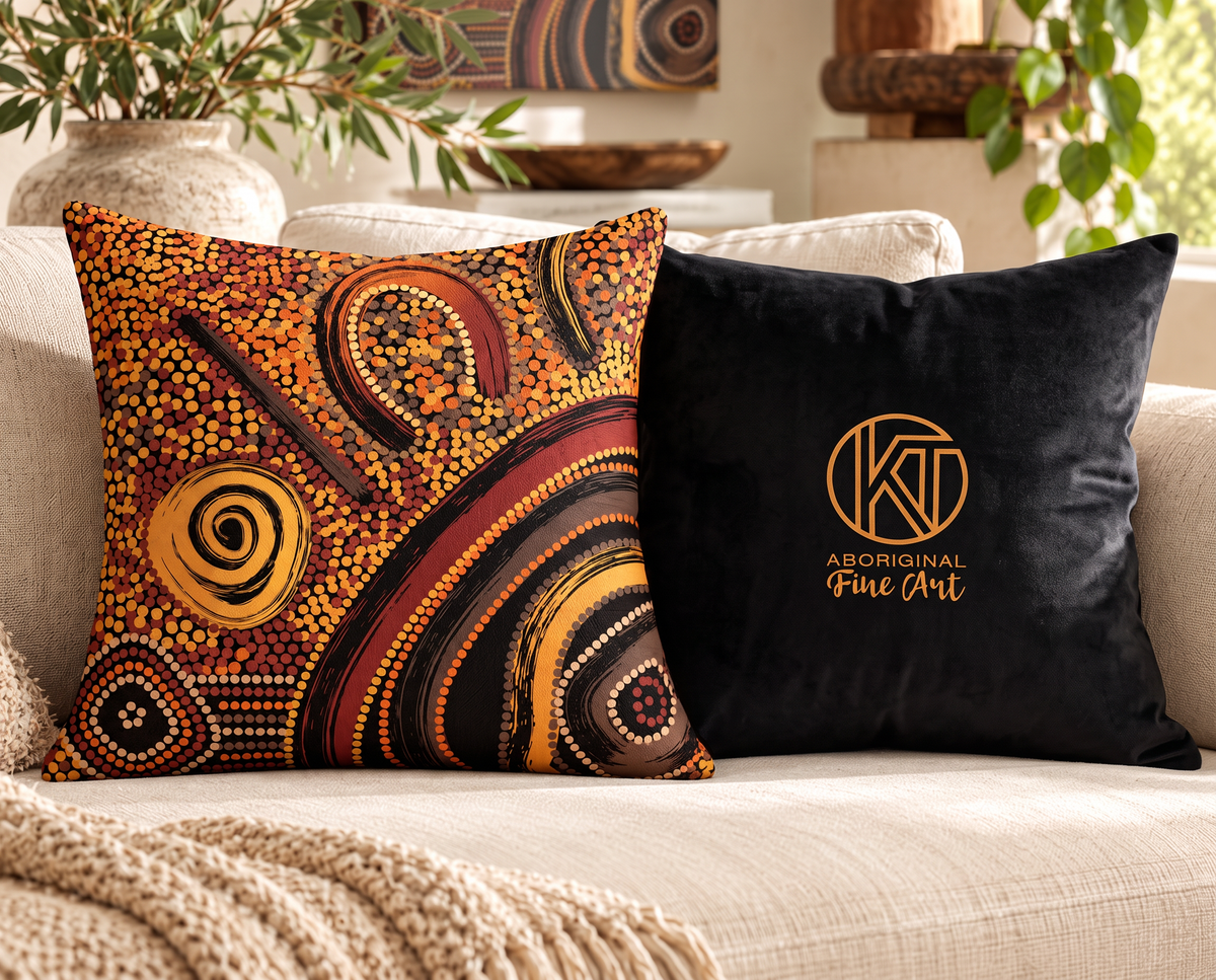Connection to Country Velvet Cushion Cover | 45 × 45 cm