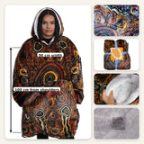 Connection to Country Aboriginal Hooded Blanket