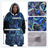 Blue Rain Aboriginal Hooded Blanket